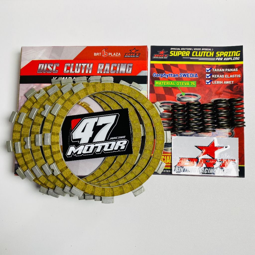 PAKET KAMPAS & PER KOPLING BRT SUPER OTEVA  SATRIA FU FI KARBU GSX 150