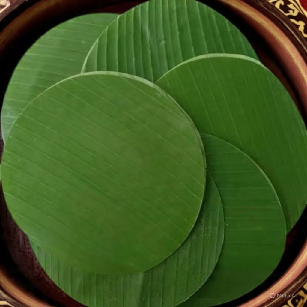 

daun pisang kepok d20 cm segar freshh dadakan