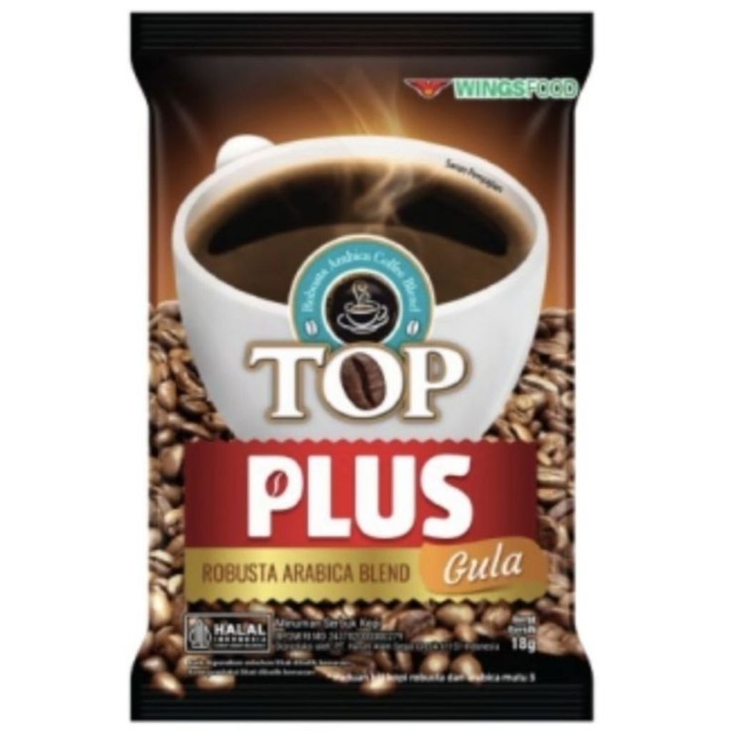 

TOP PLUS GULA 1 renteng isi 10 sachet ,kopi+gula
