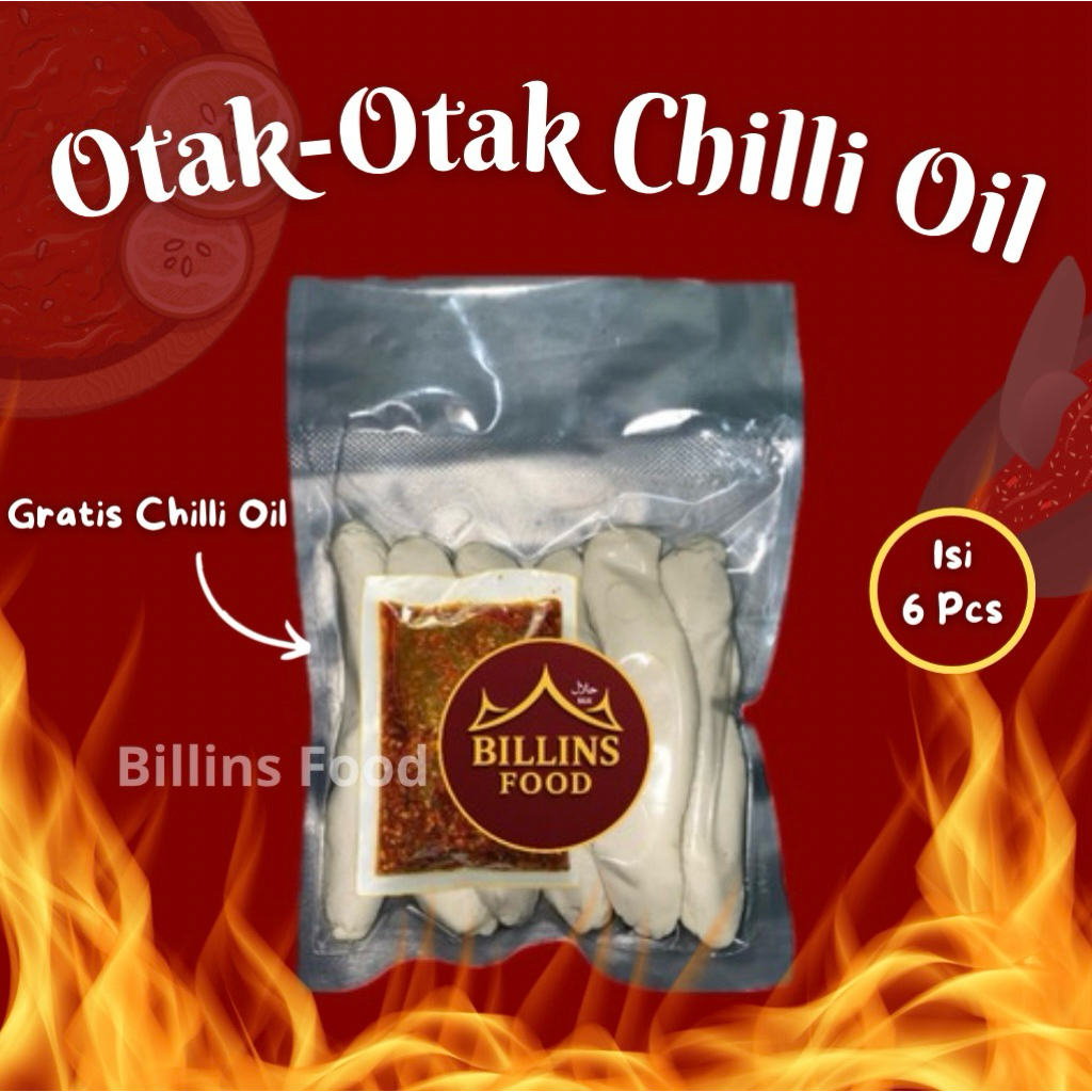 

OTAK-OTAK CHILLI OIL 1 Pack isi 6 PCS FROZEN FOOD BILLINS FOOD