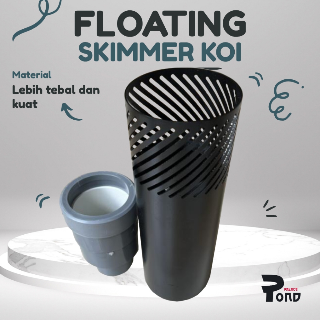 Floating Skimmer Koi Kolam Koi Penjernih Air Permukaan Kolam