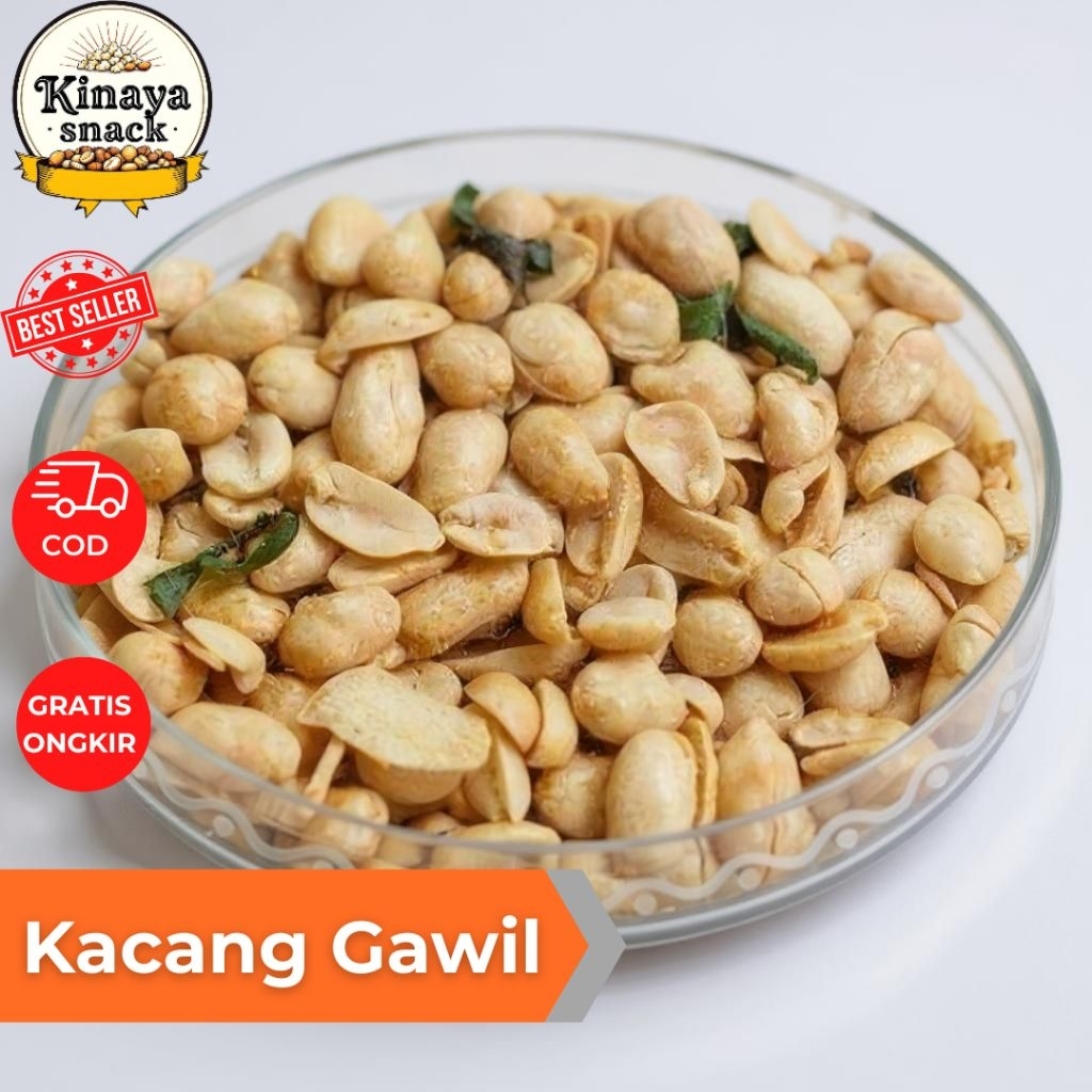 

Kacang Gawil Goreng Daun Jeruk 250 Gram 500 Gram 1kg Cemilan Snack Kiloan Gurih Renyah