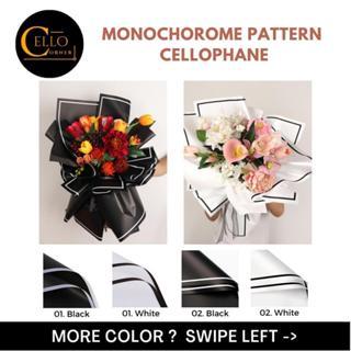 

[PACK] MONOCHROME CELLOPHANE PAPER WRAPPING PAPER BLACK & WHITE / KERTAS BUKET HITAM PUTIH HP