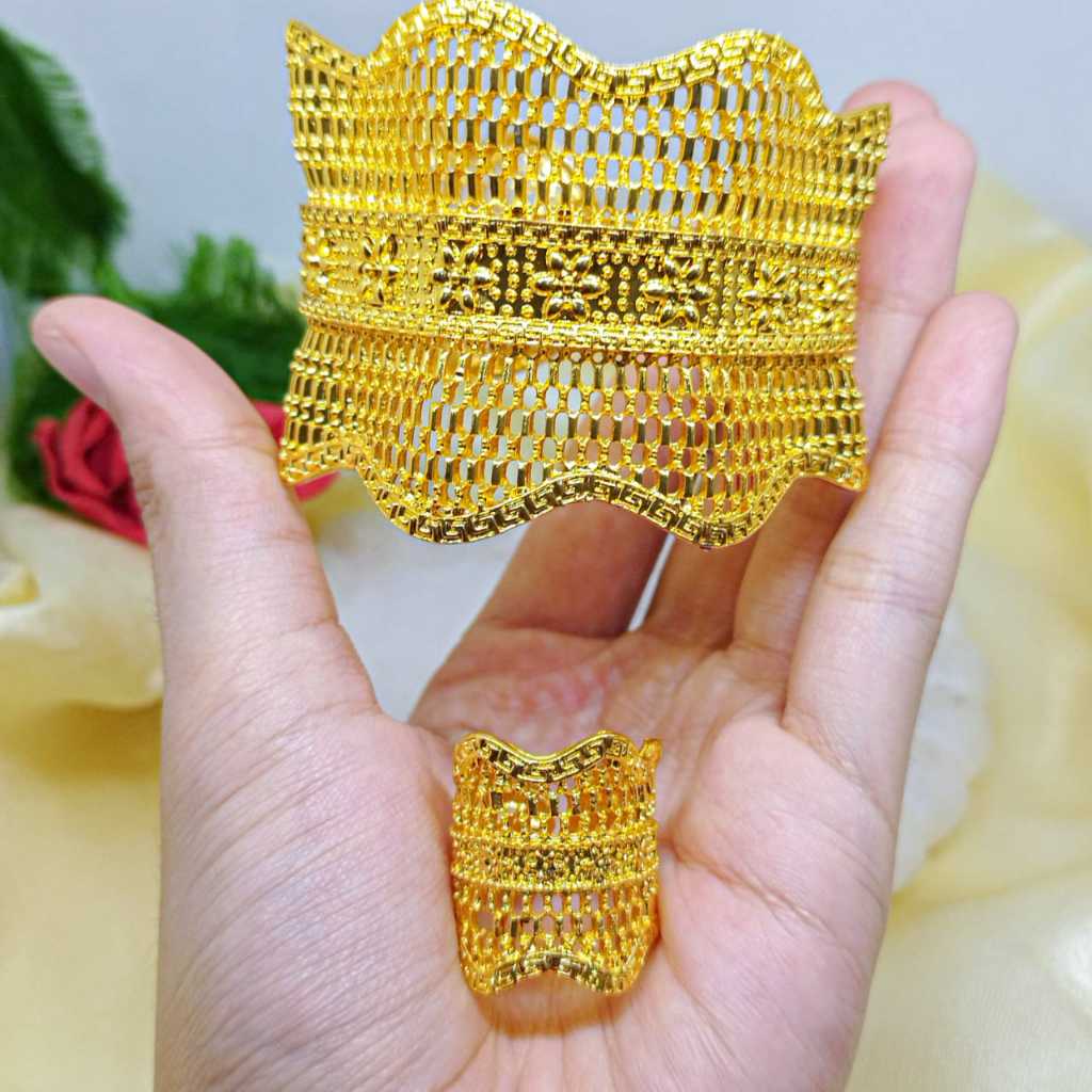 Pelangi Kalung Emas Kuningan Gelang Kendari Dewasa Kuning 24K 540 / Gelang Kendari gelang kendari sa