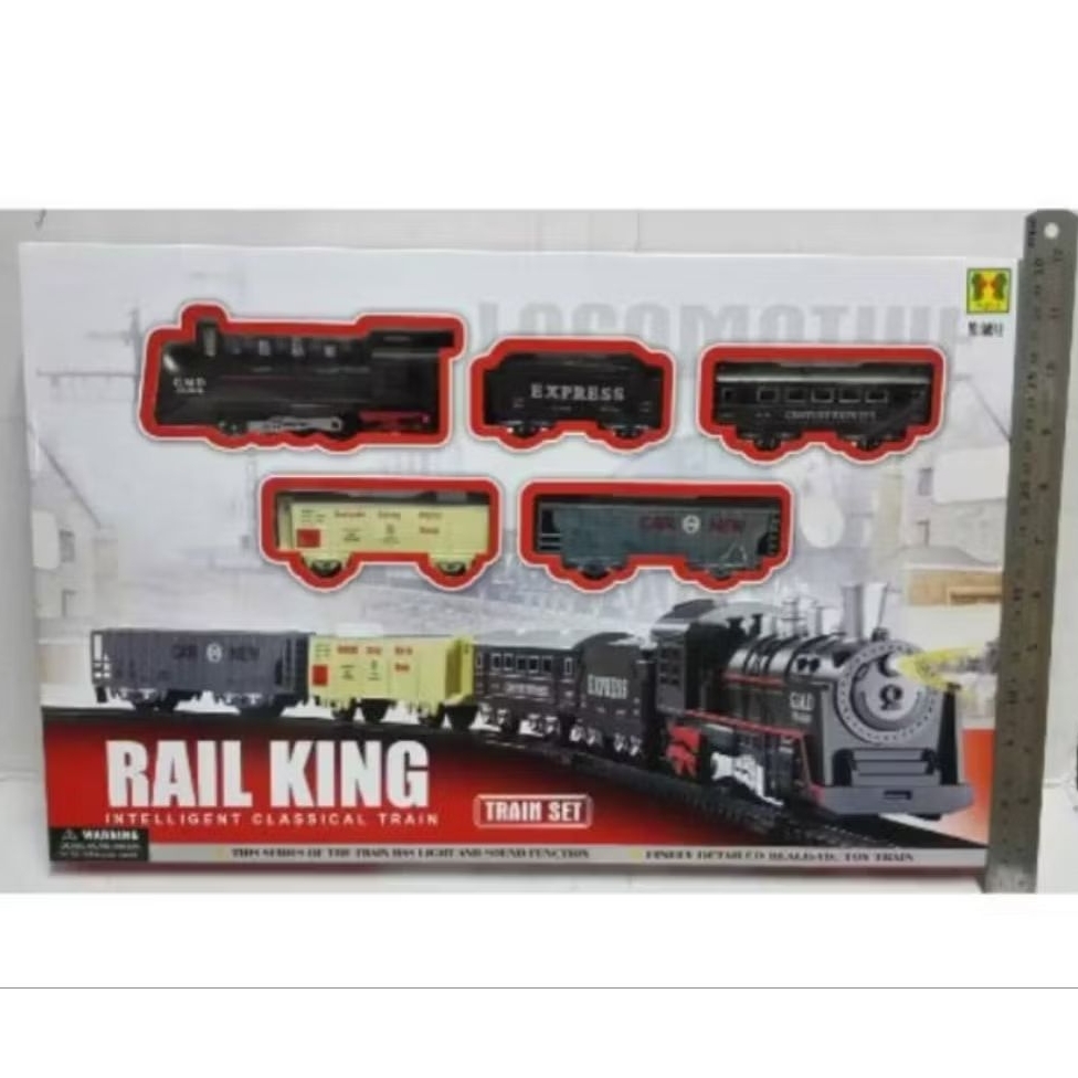 Mainan Railking Train Set Rail King Isi 5 Train