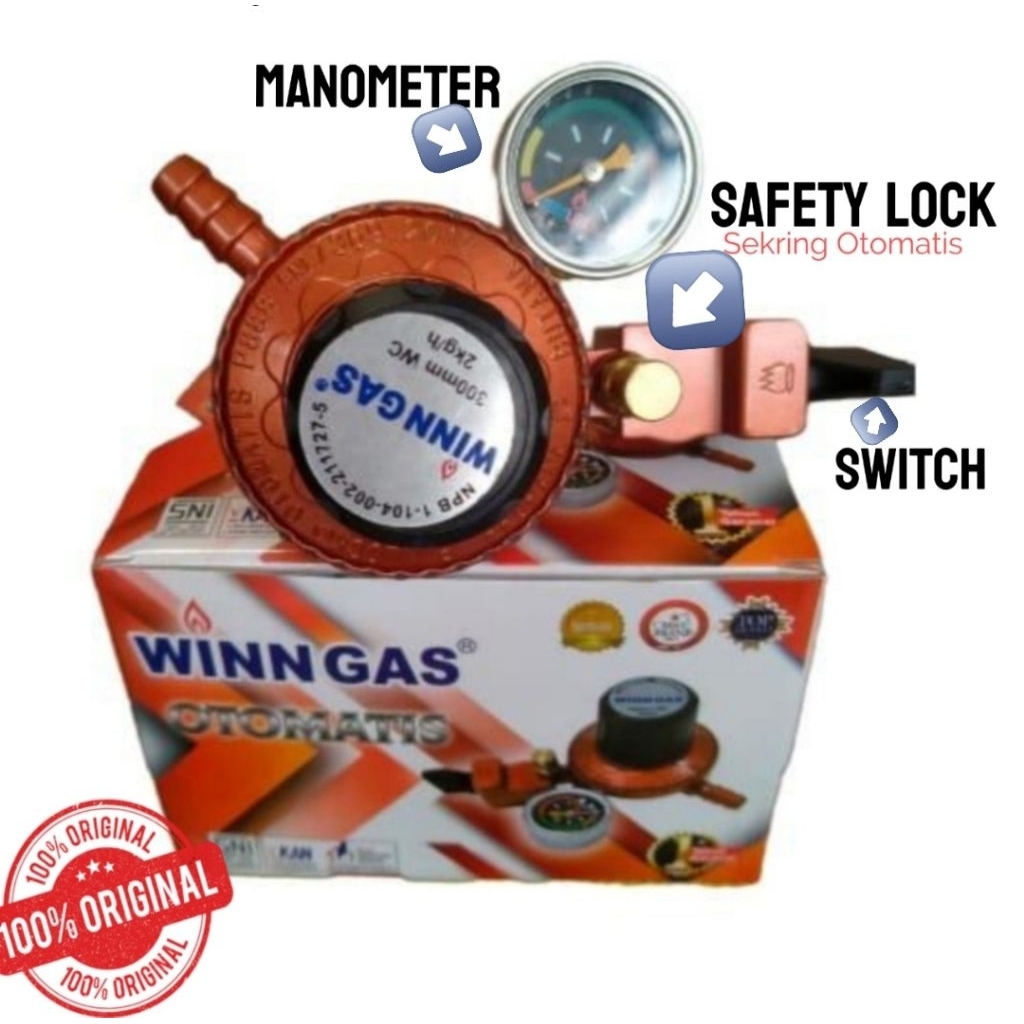 REGULATOR OVEN GAS LPG 12 Kg - Safety lock - Regulator Gas