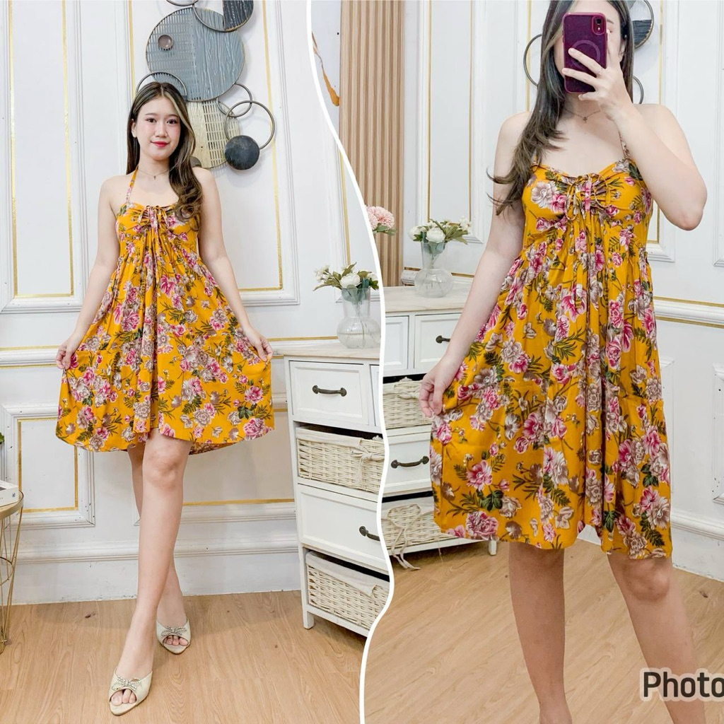 Daster jessica/dress jessica/tali leher/bumil busui/daster sexy/daster anti pelakor/pendek/katun ray