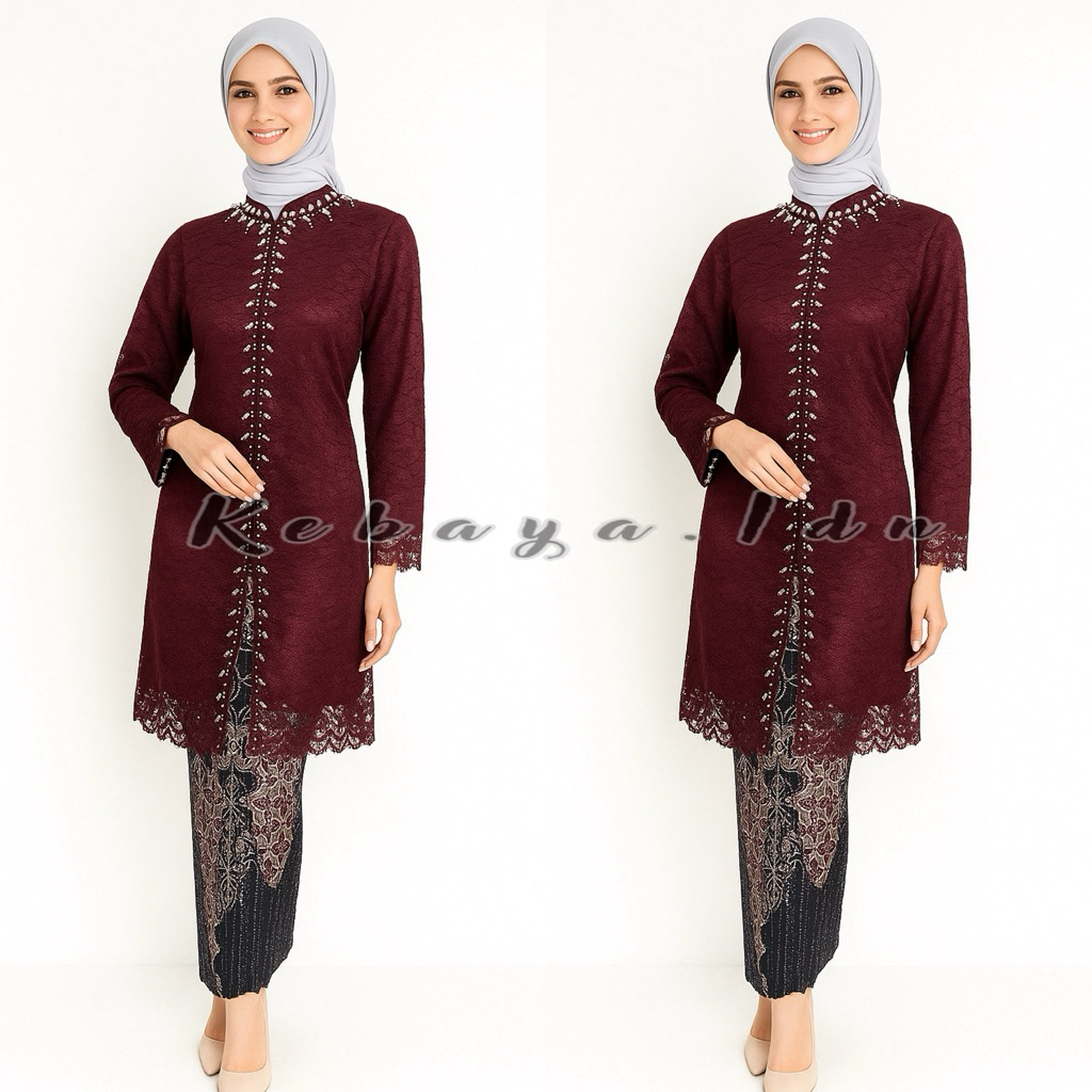 Set Kebaya Modern - Atasan Kebaya - Kebaya Modern - Kebaya Wisuda- Kebaya Hitam - Kebaya Putih - Keb