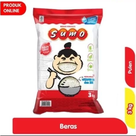 

Sumo Beras Pulen Fortifikasi Kemasan 3kg Merah