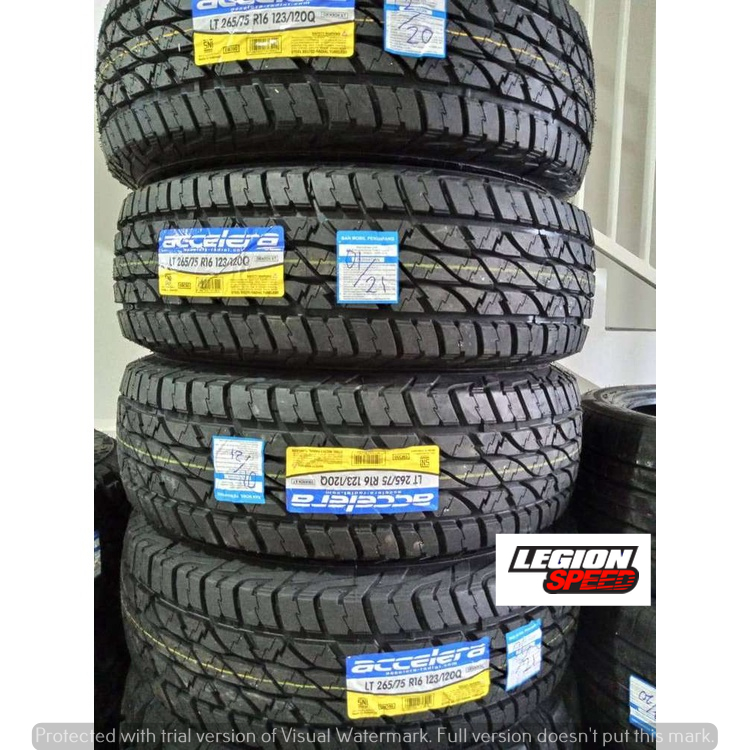 BAN MOBIL LOKAL UNTUK PAJERO RING 16 MEREK ACCELERA OMIKRON A/T 265 75 R16