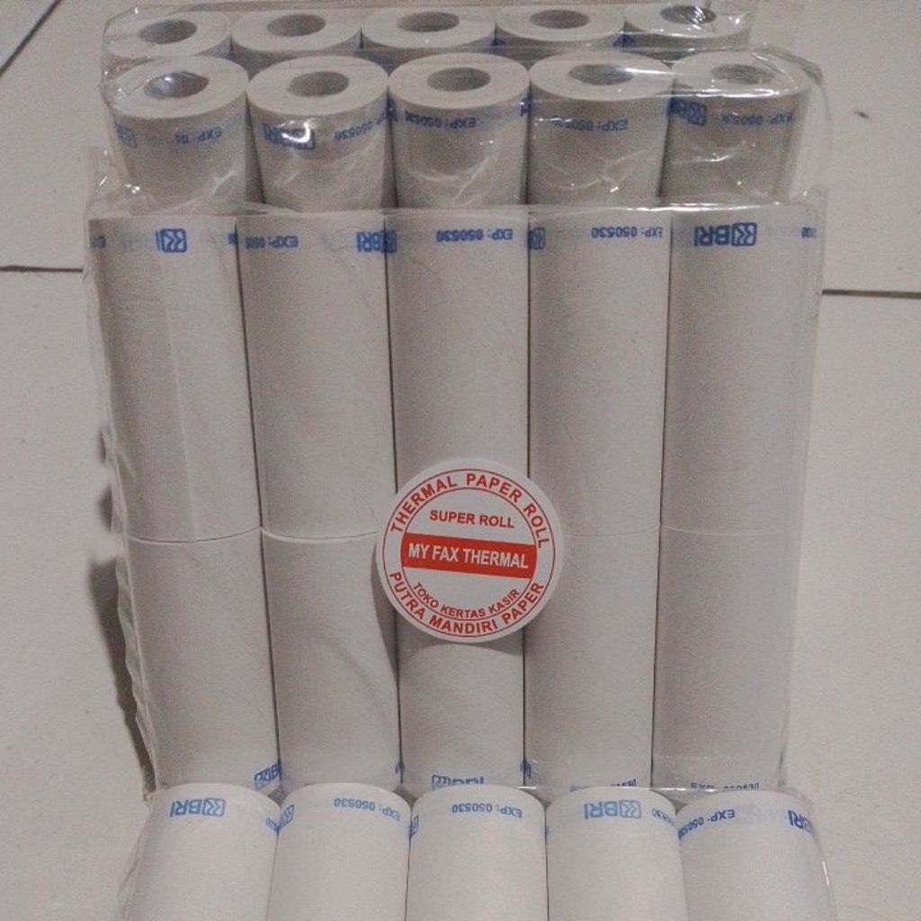 

40 pcs kertas thermal BRI MURAH 58/57x30mm 1kg