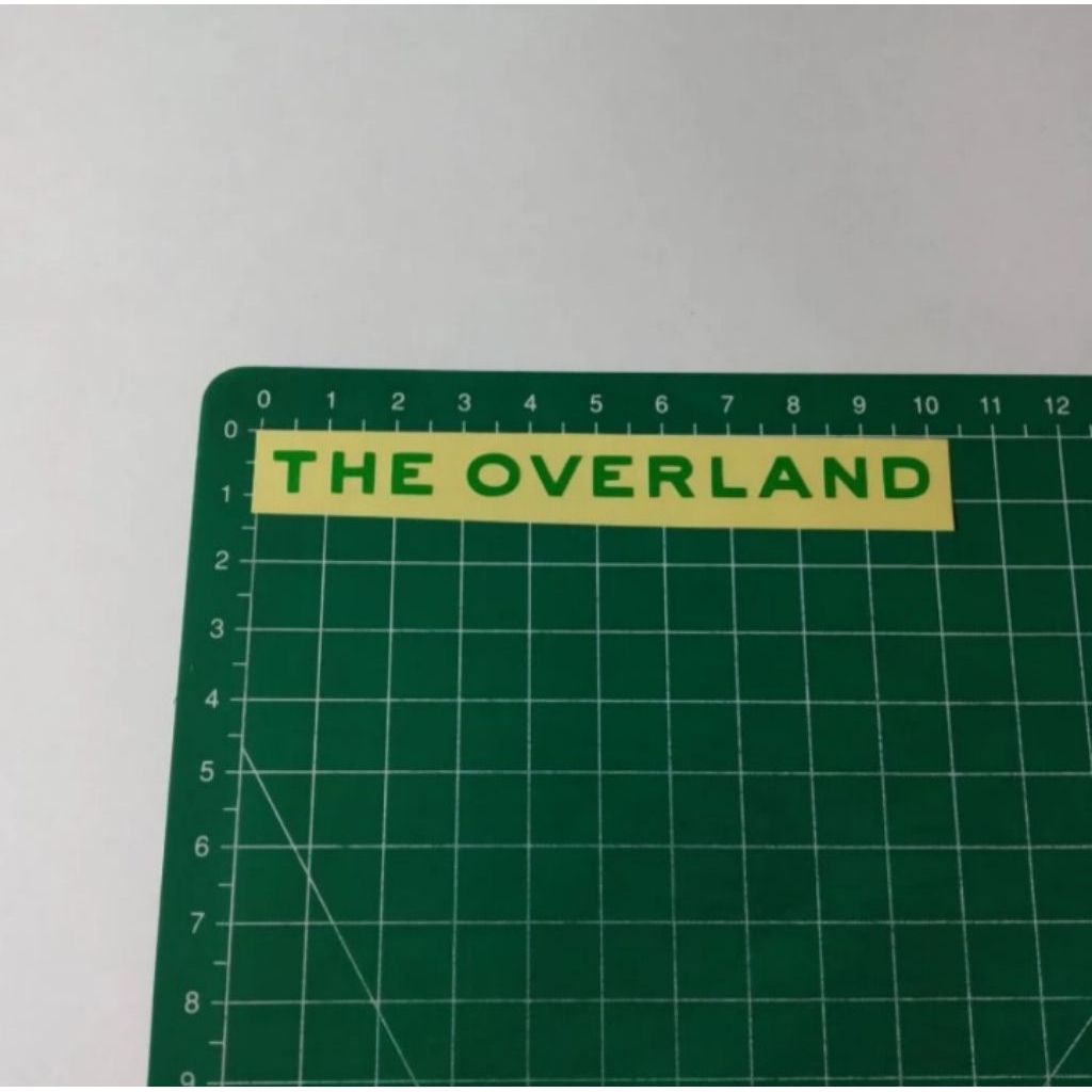 

stiker cutting the overland