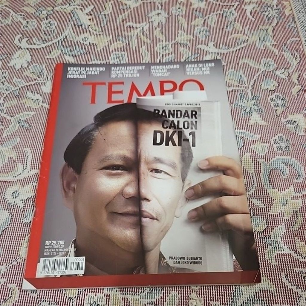 Majalah Tempo Terbaru Bandar Calon DKI-1 26 Maret-1 April 2012