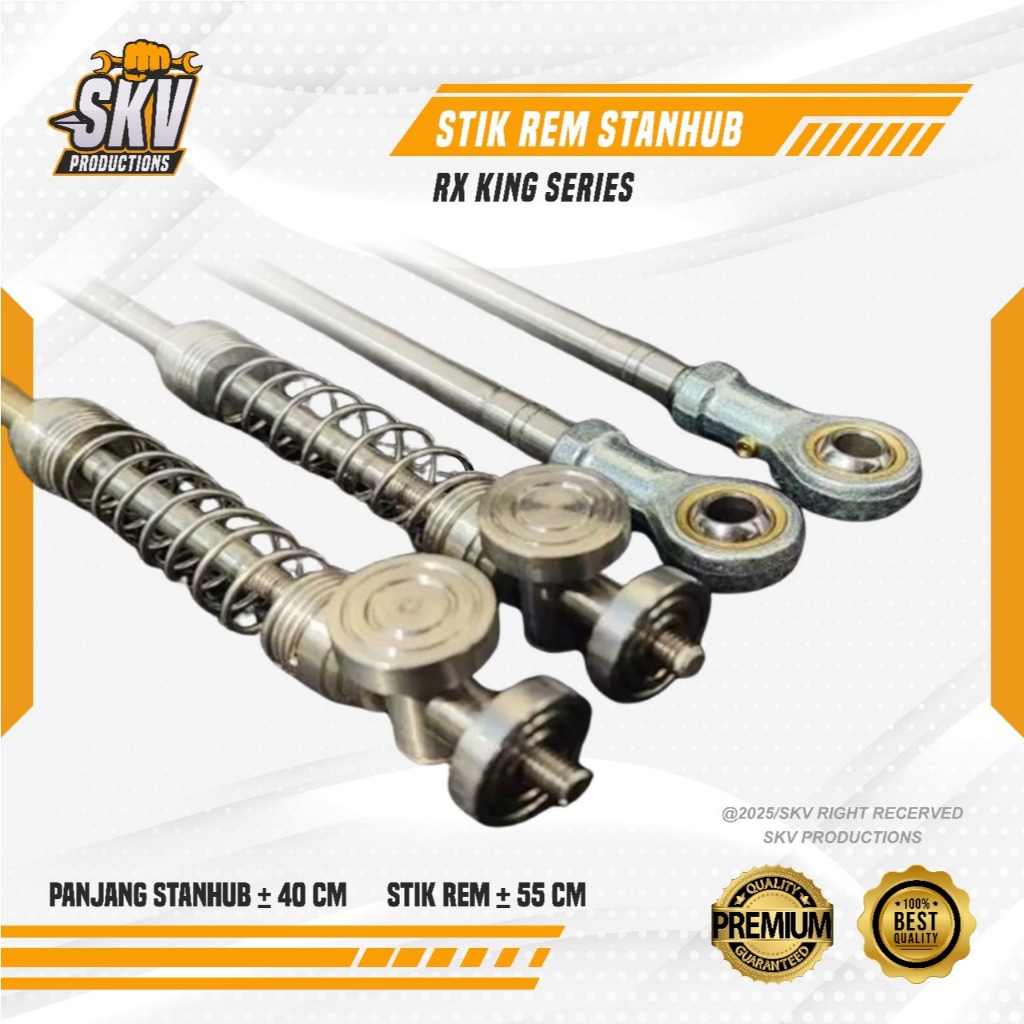 STIK REM STANHUB TUTUP TROMOL BELAKANG STAINLESS RX KING RX S RXK