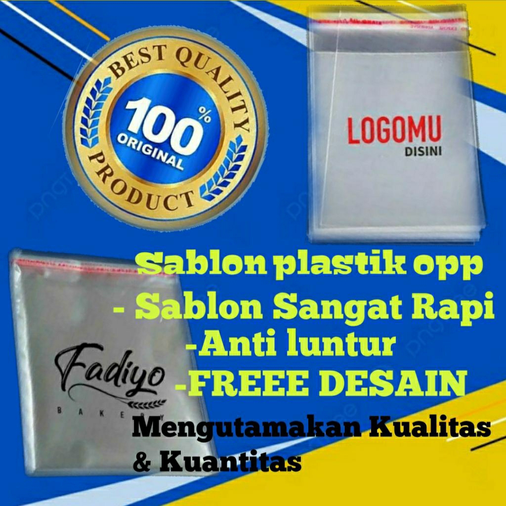 

Sablon plastik opp berkualitas.. sablon super rapi √ANTI LUNTUR √