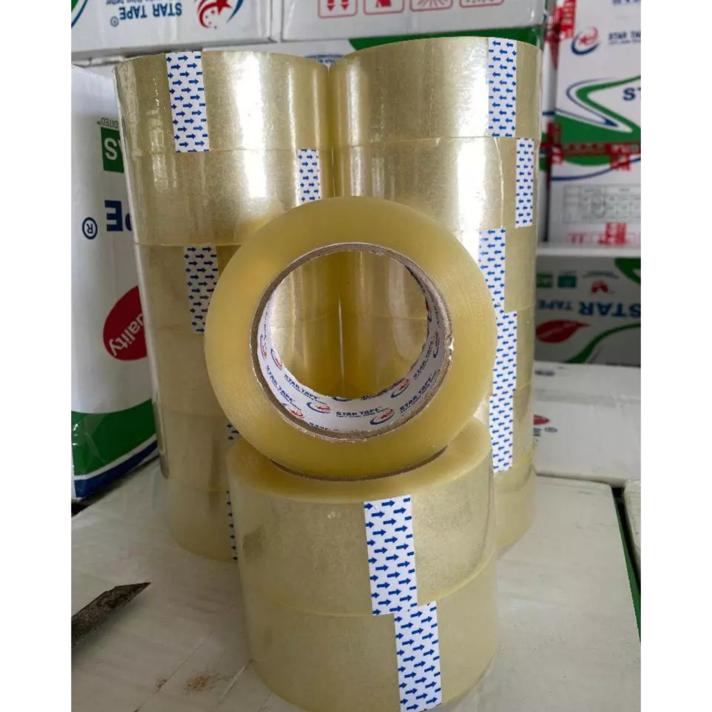 

LAKBAN BENING 90 YARD 45MM X 60M 6 PCS KUALITAS TERBAIK