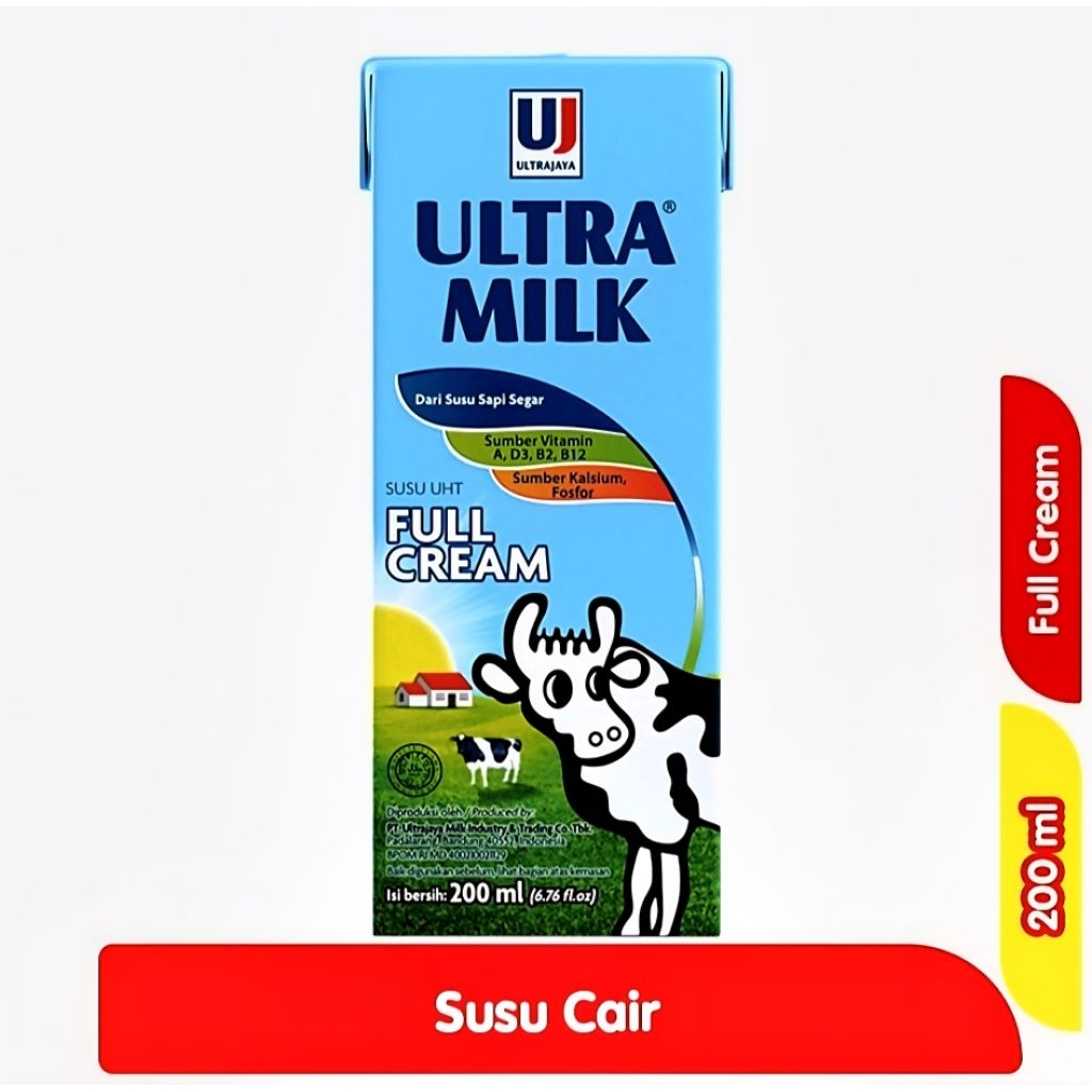 

SUSU ULTRA MILK FULL CREAM 200ml