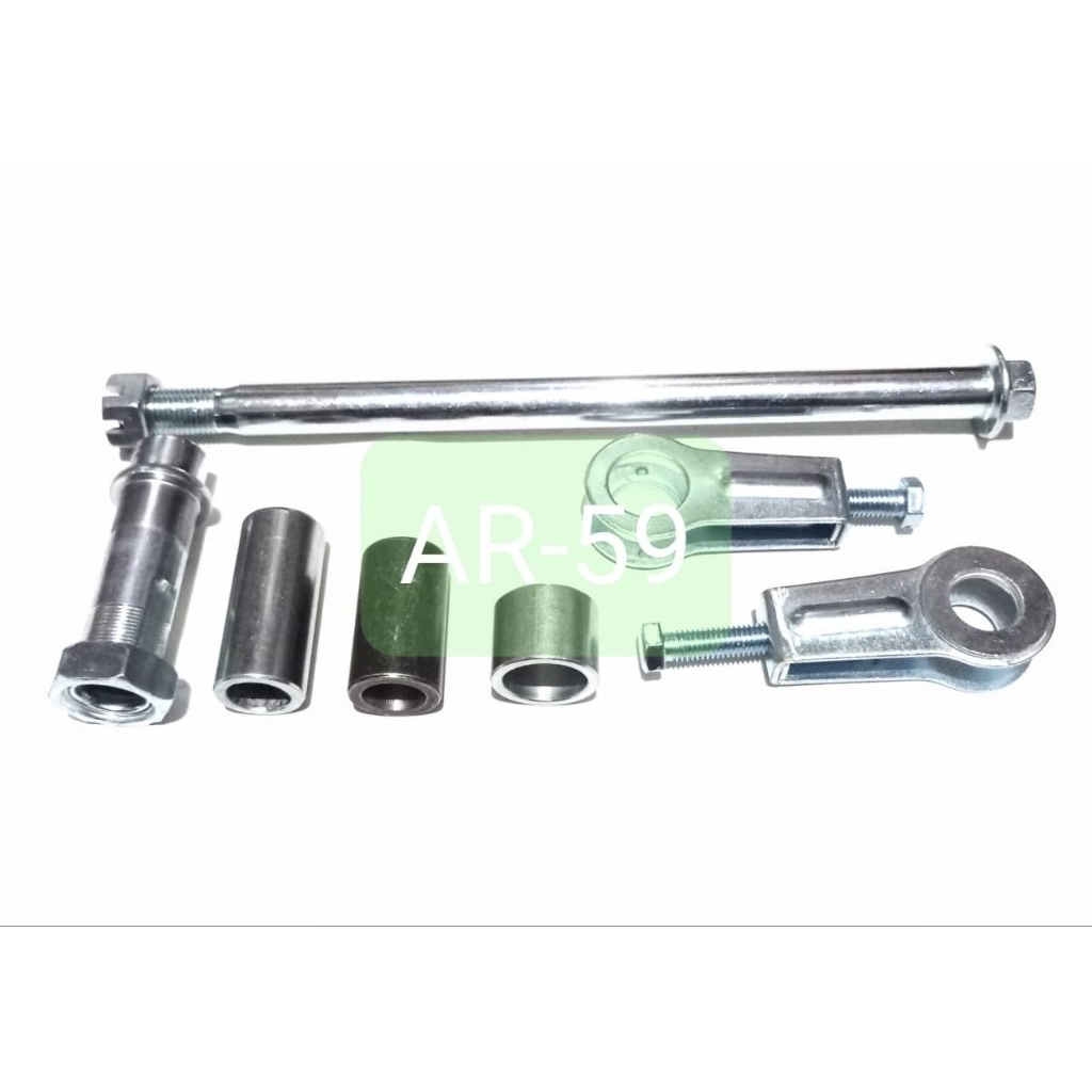 Set Komplit As Roda Belakang Bos Bushing dan Setelan Rante Yamaha RXK RX king Old New