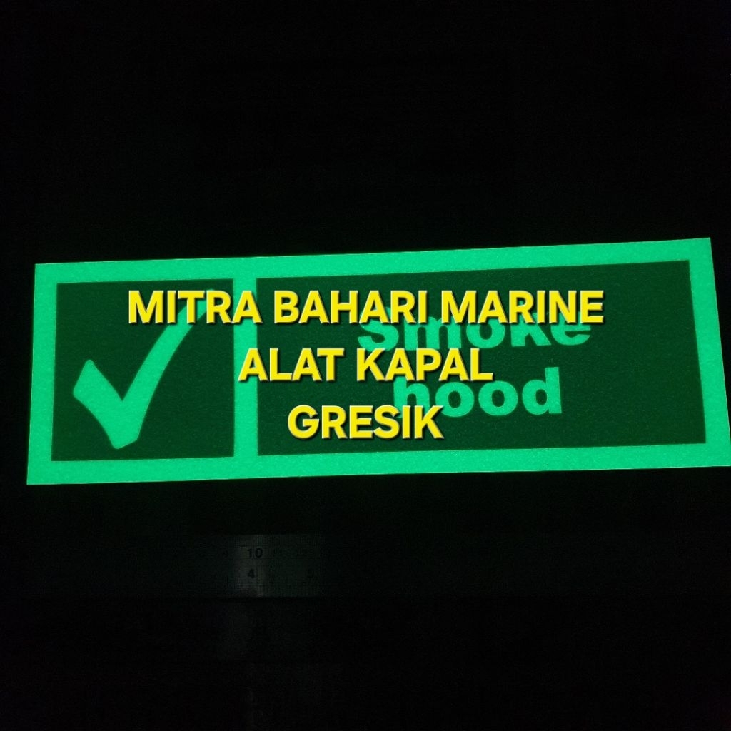 

Stiker IMO Symbol IMPA 334183 Smoke Hood Glow In The Dark