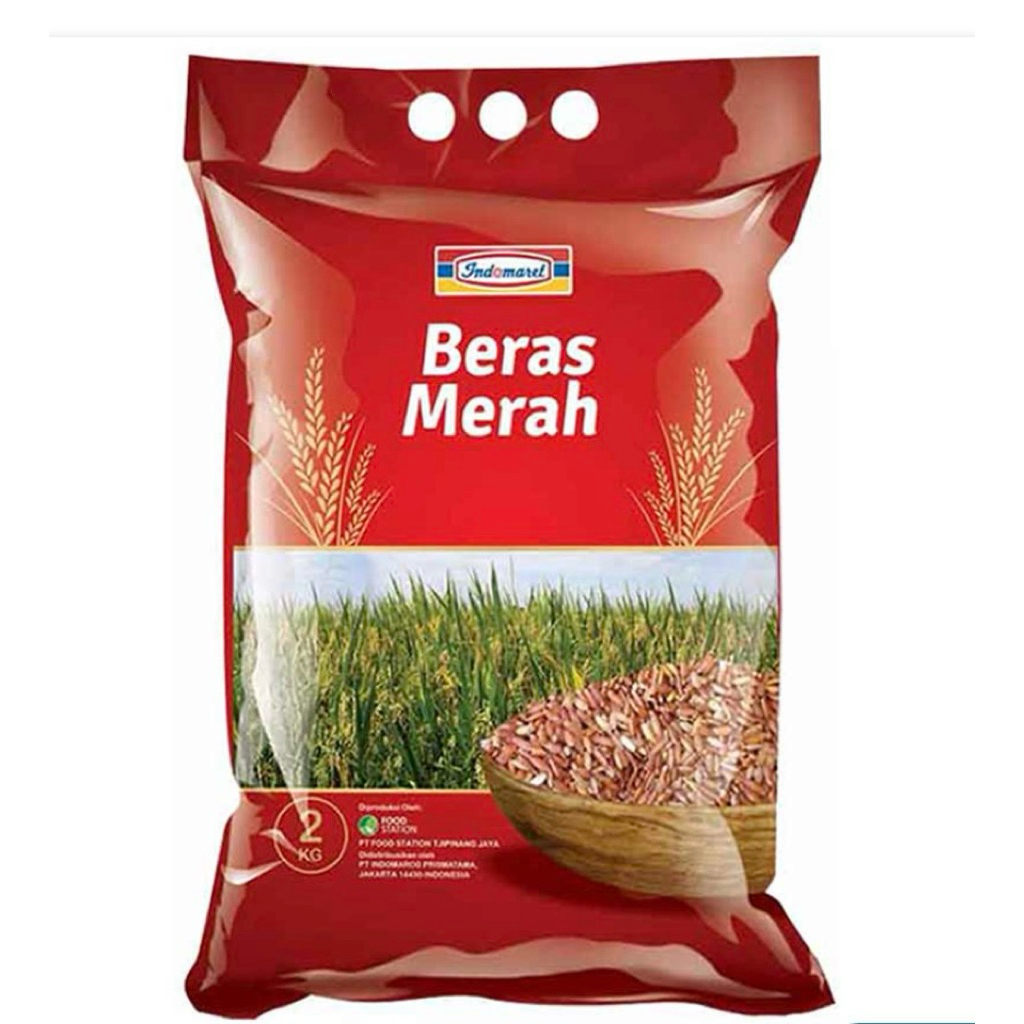 

Beras Merah Pilihan Merek Indomaret 2 kilogram