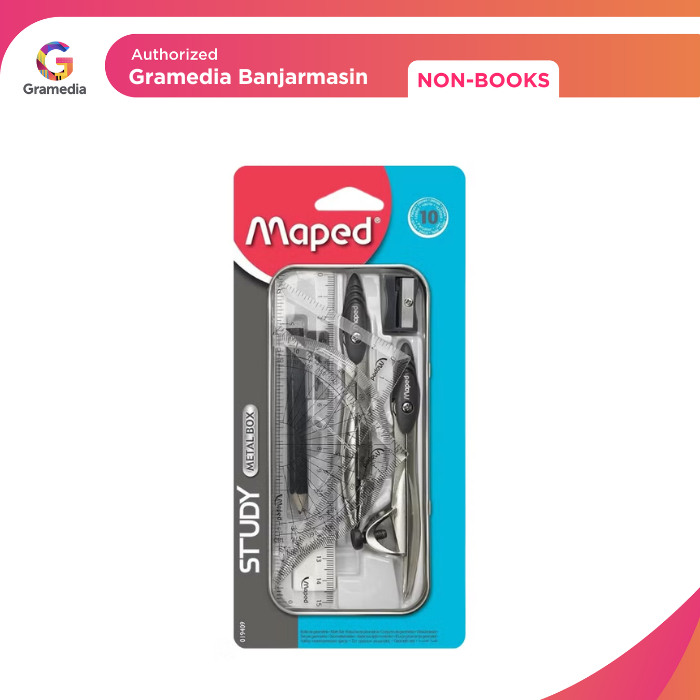 

Gramedia Banjarmasin - Paket Jangka Maped Study Compass Set 10Pcs
