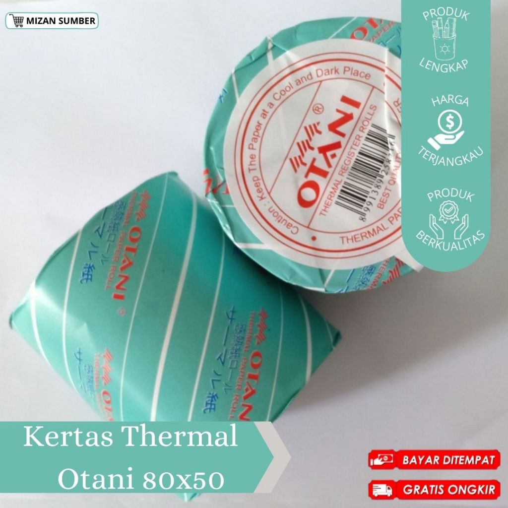 

KERTAS THERMAL / KERTAS THERMAL OTANI / THERMAL 80X50 / KERTAS KASIR / KERTAS STRUK / CIREBON / COD / FREE ONGKIR
