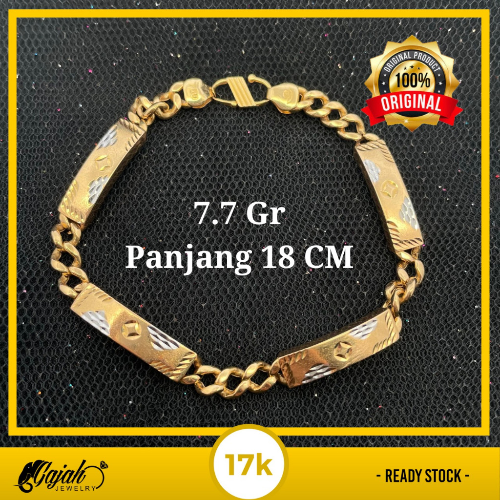Gelang Emas 17K 7.7 Gram Toko Emas Gajah Online Salatiga 4835