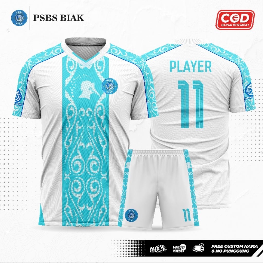 JERSEY PSBS BIAK TERBARU 2025/2026 HOME AWAY GRATIS TAMBAH NAMA DAN NOMER PUNGGUNG
