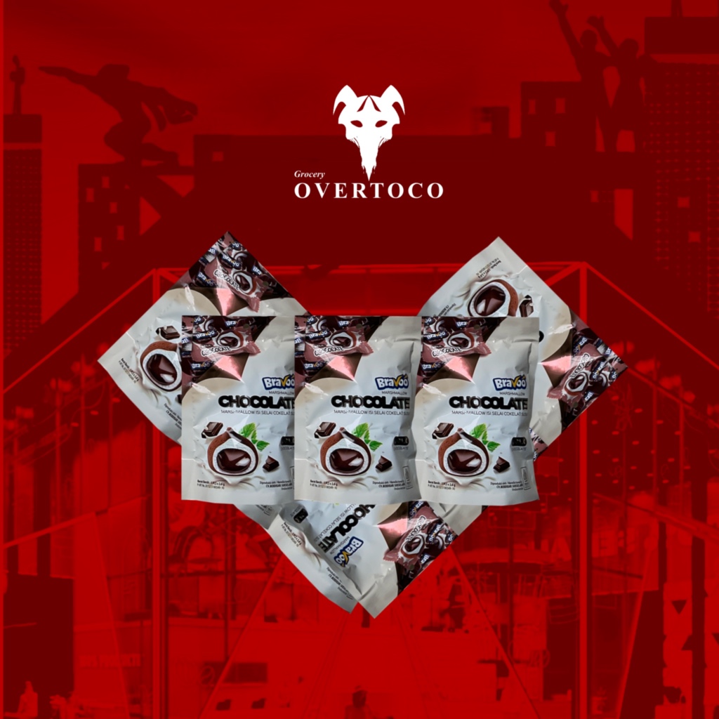 

Bravoo Marshmallow Susu Coklat | Stoberi Coklat