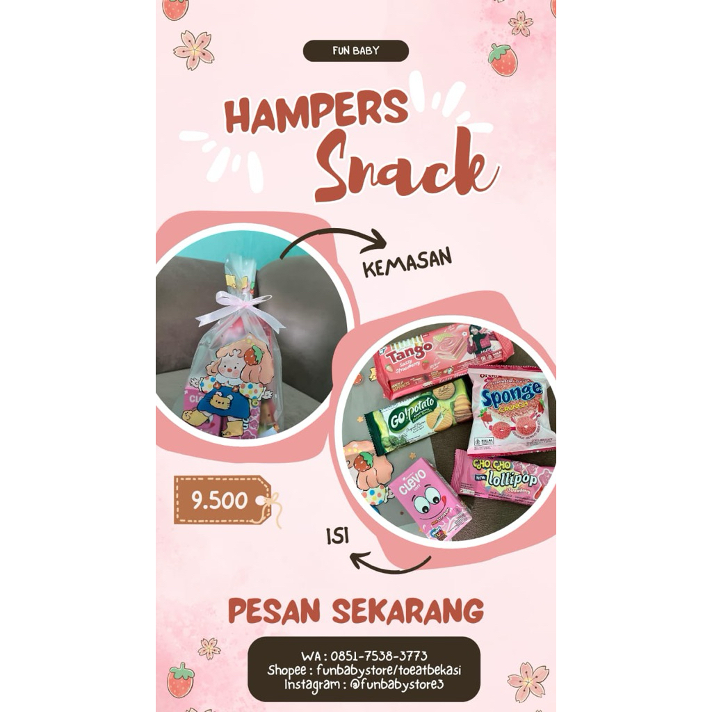 

BINGKISAN HAMPERS SNACK ULANG TAHUN ANAK/ KHITAN/ LEBARAN/ 17 AGUSTUSAN