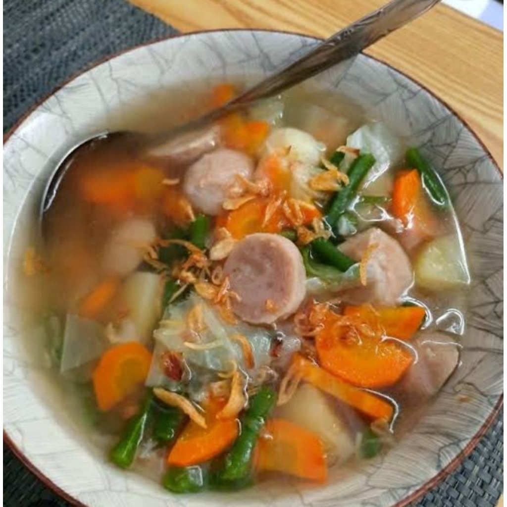 

Sayur Sop Baso Sapi Untuk Porsi 5 Orang Siap Makan.