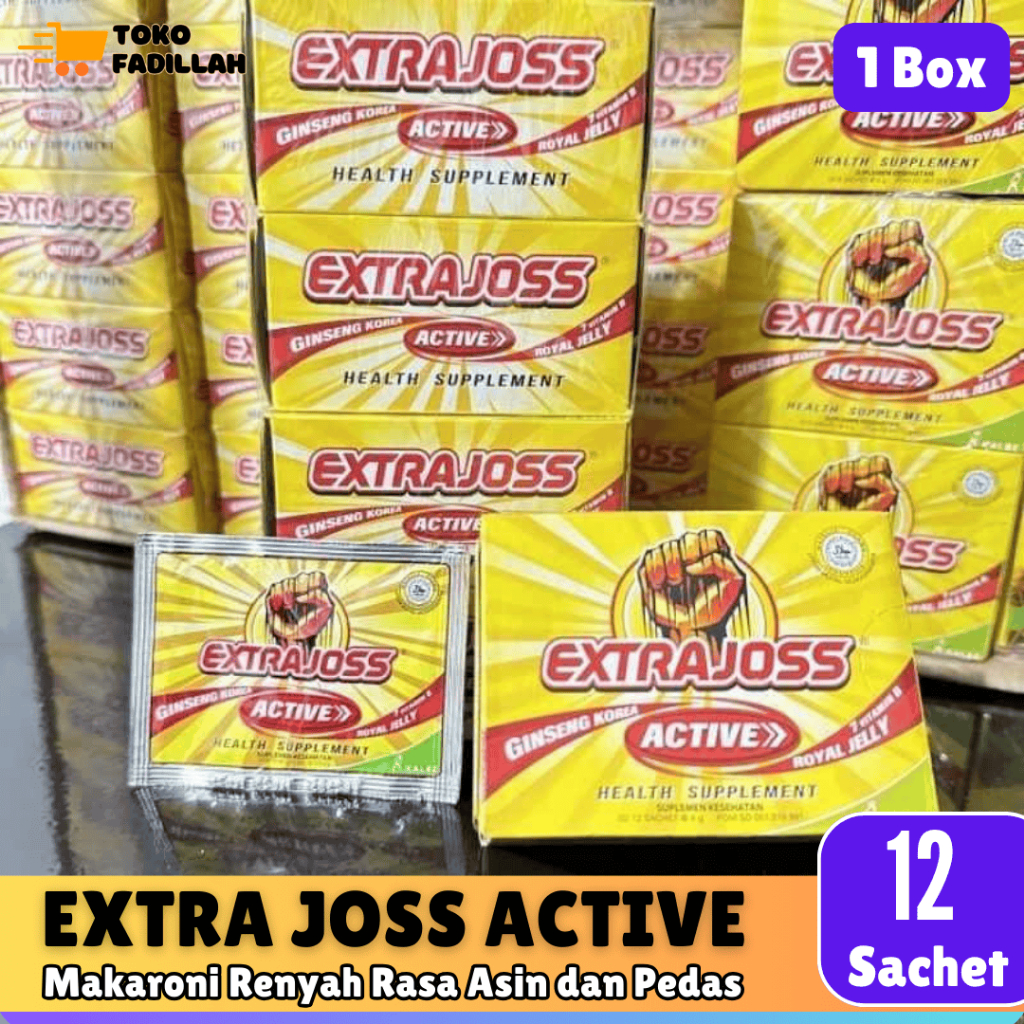 

Extra Joss Active Box isi 12 Sachet - Minuman Energi & Suplemen Kesehatan