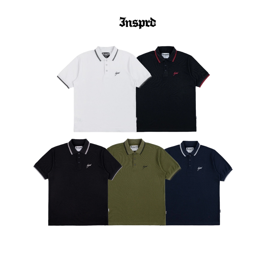 Inspired27 - Polo Shirt  Signature Baju Kaos Berkerah Lengan Pendek