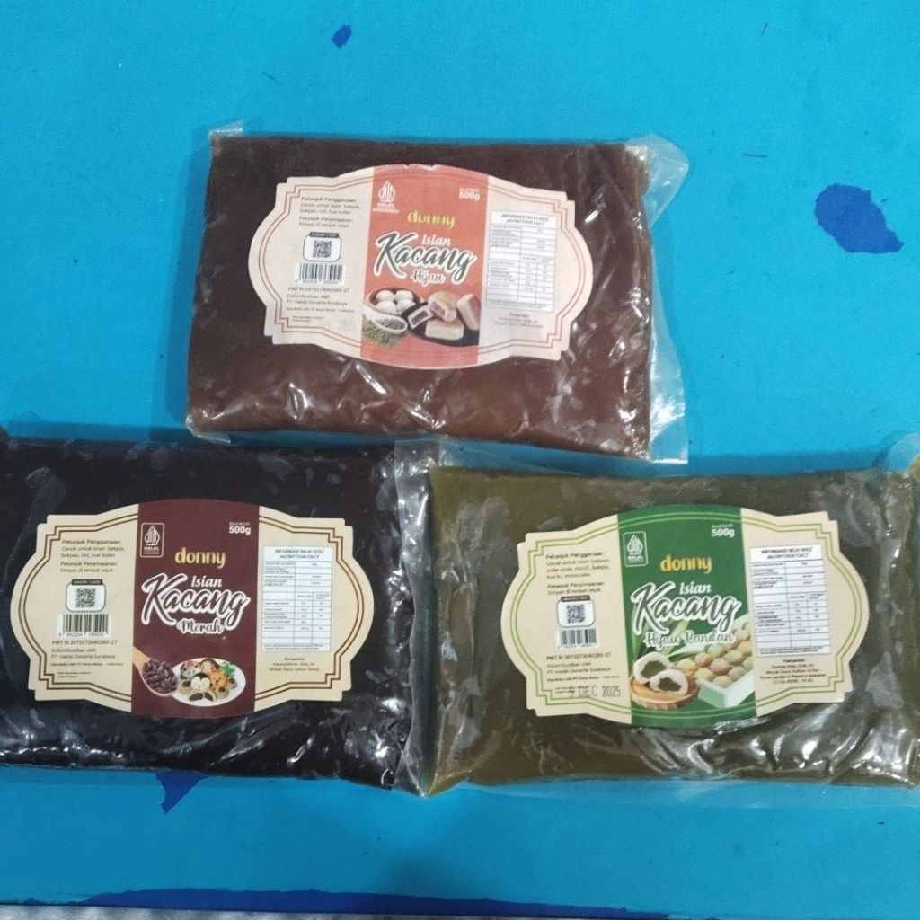 

Donny filling isian kacang merah/ isian kacang hijau/ isian kacang hujau pandan kemasan 500gr