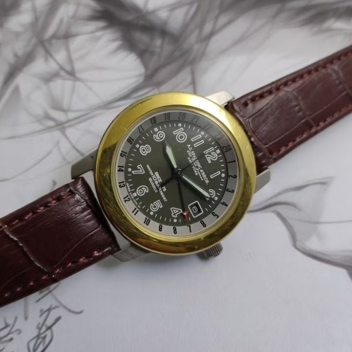 Jam Tangan Pria Original Spalding & Bros New York Two Tone