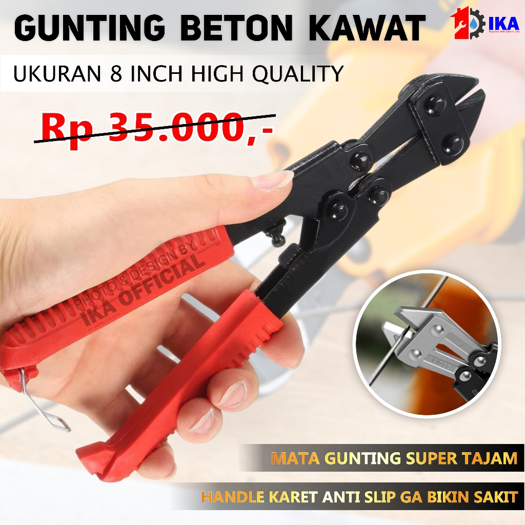 

Gunting Potong Kawat Besi Baja Rantai Bolt Cutter Mini 8 Inch / Bolt Cutter Mini - Gunting Kawat Besi Beton Kawat Rantai / Gunting Beton Baja Besi Kawat Rantai Mini Kecil Bolt Cutter