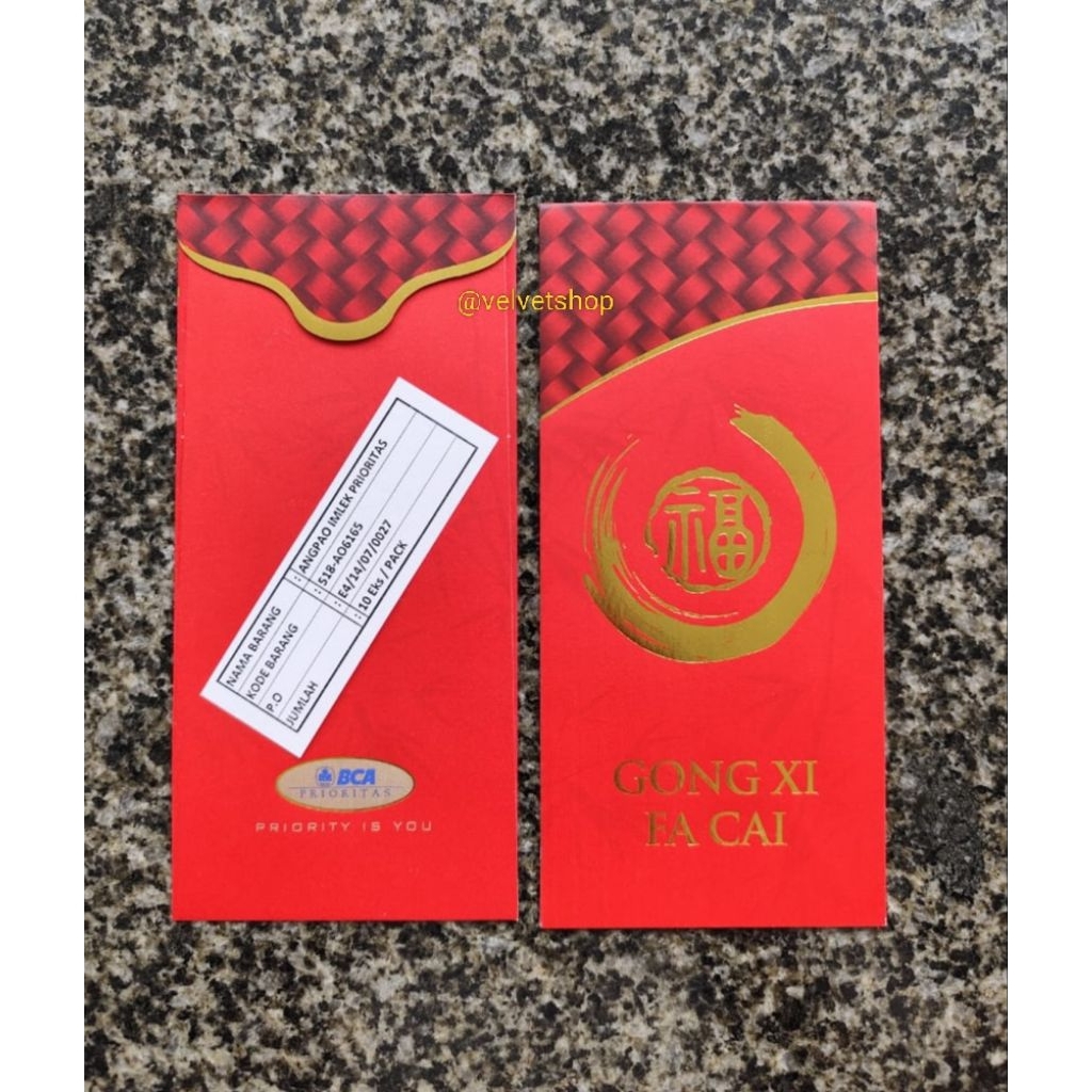 

Angpao amplop hongbao private bank BCA premier exclusive prioritas Imlek CNY