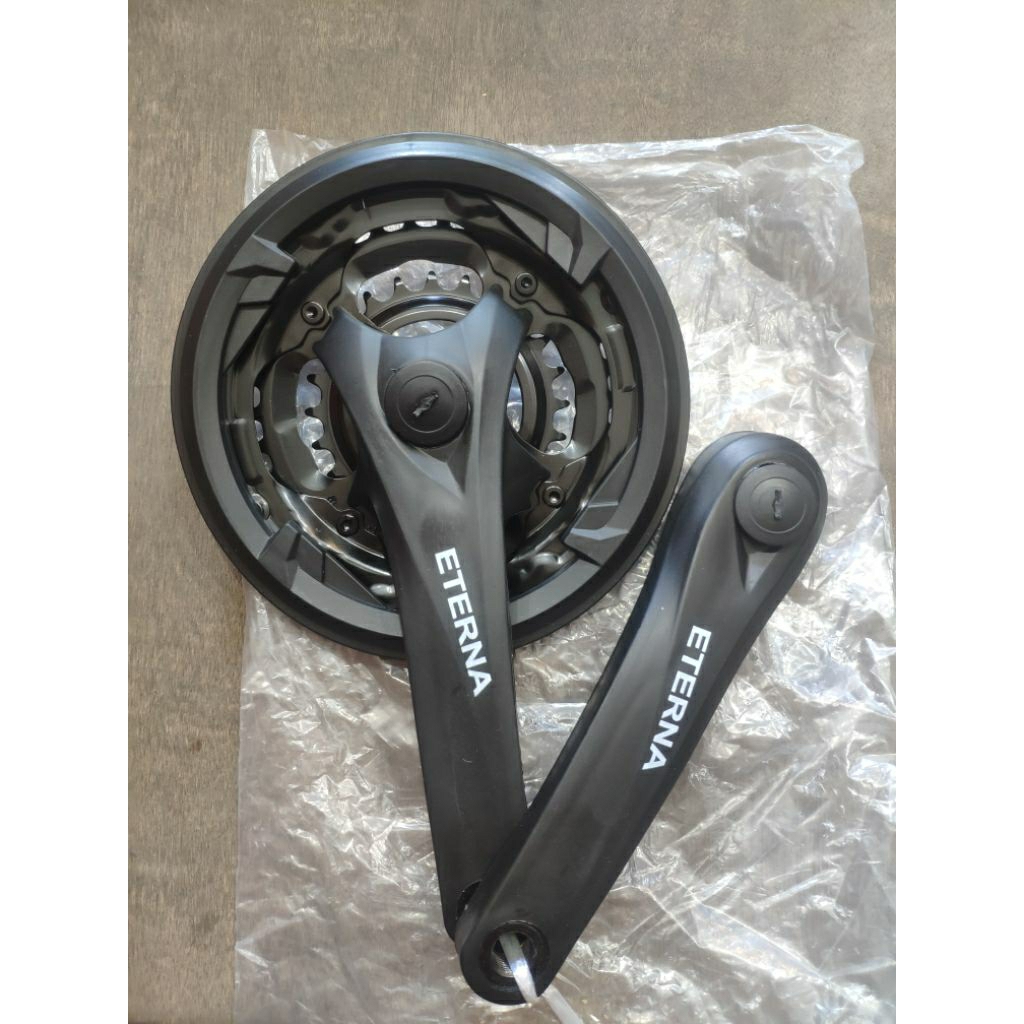 PIRINGAN / CRANK SEPEDA LIPAT, FIXIE, MTB ETERNA susun 3 bb bundar
