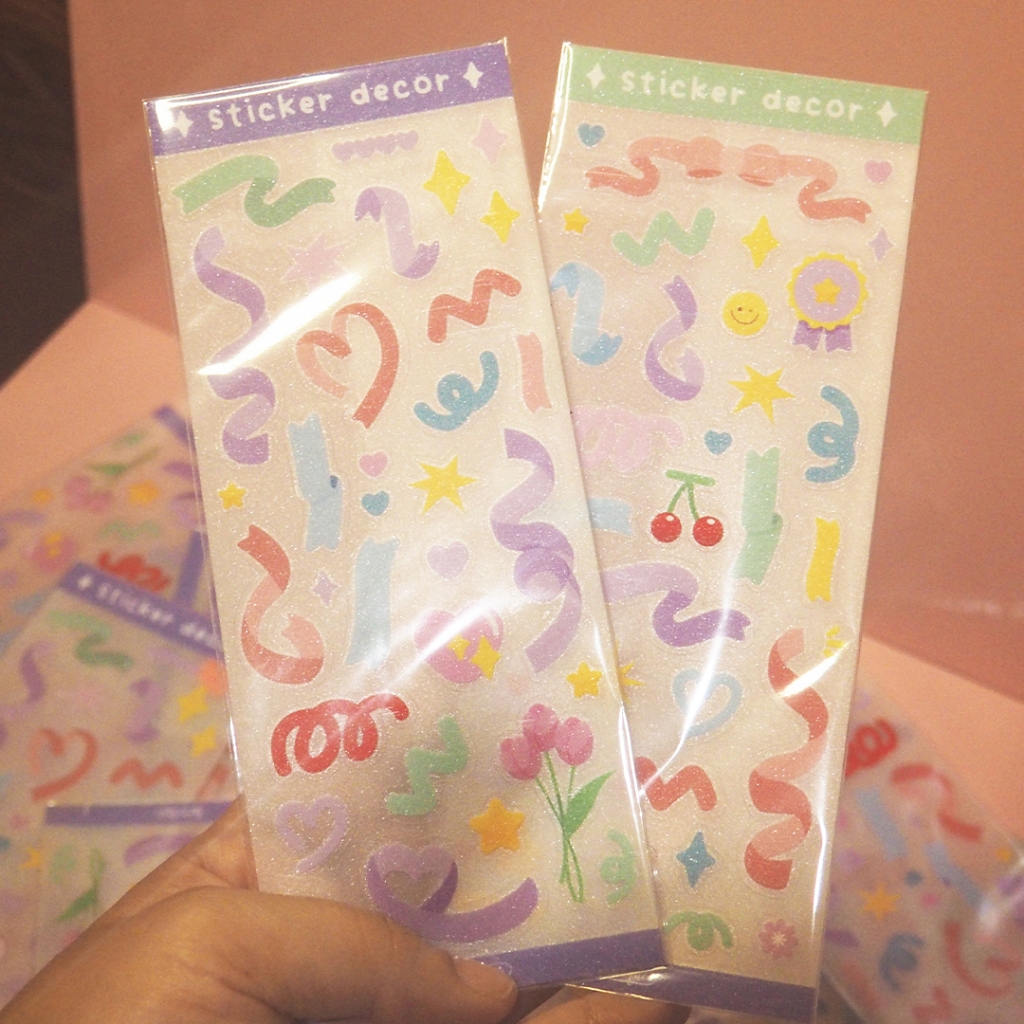 

STICKER Decor CLEAR GLITTER