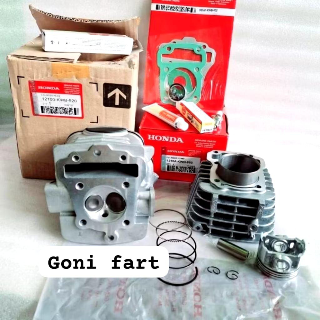 paket blok seher blok hed kwb honda Revo absolut Blade 110 topset lem busi ORI