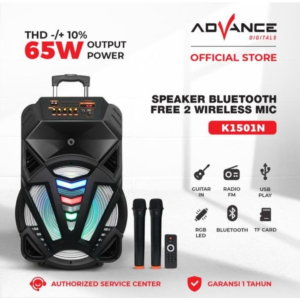 SPEAKER ADVANCE PORTABLE 15INCH K1501