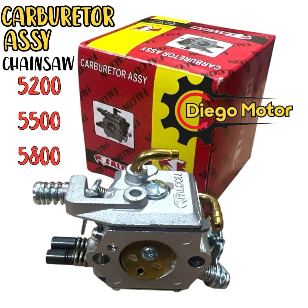 (FALCON) 5200 5500 5800 Karburator Mesin Chainsaw Senso Kecil 568 628 ORIGINAL