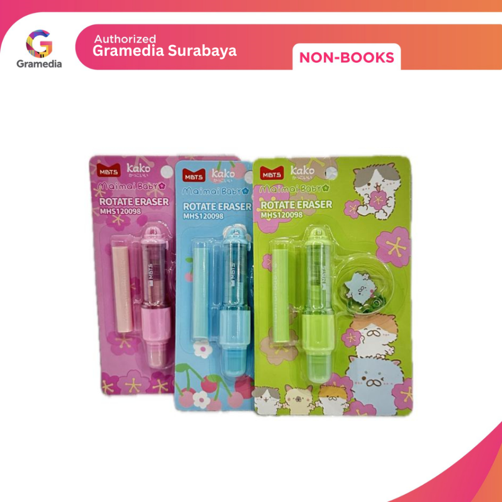 

Gramedia Surabaya - KAKO MAIMAI BABY ROTATE ERASER /12 MHS120098