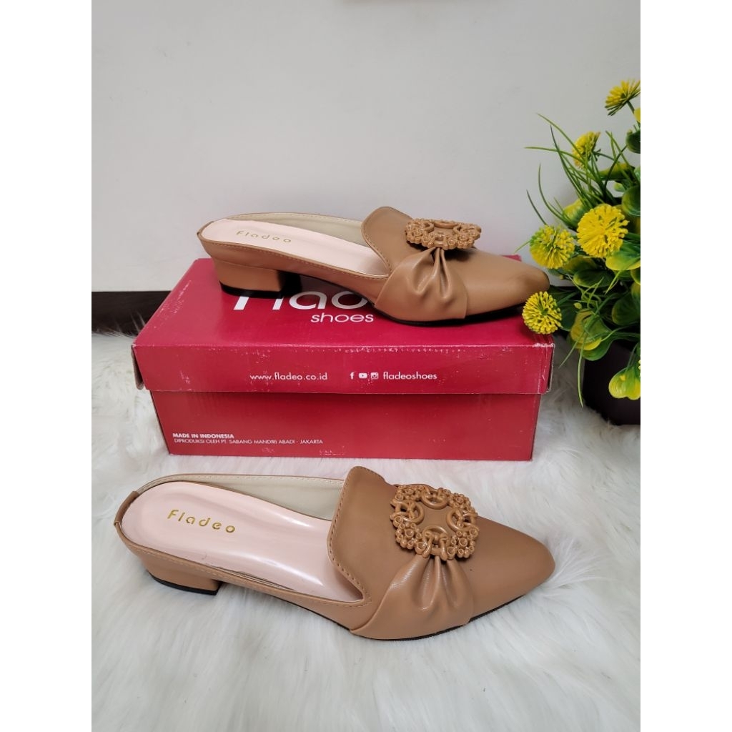 Selop wanita fladeo terbaru tinggi 3cm promo murah