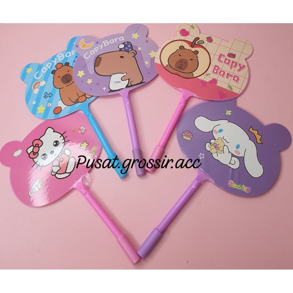 

Pulpen Gel kipas berbagai karakter lucu / pulpen kipas mini kartun lucu