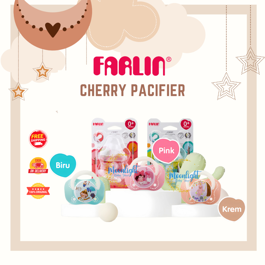 Farlin Chuchu Cherry Baby Pacifier 0m+ - Empeng Bayi