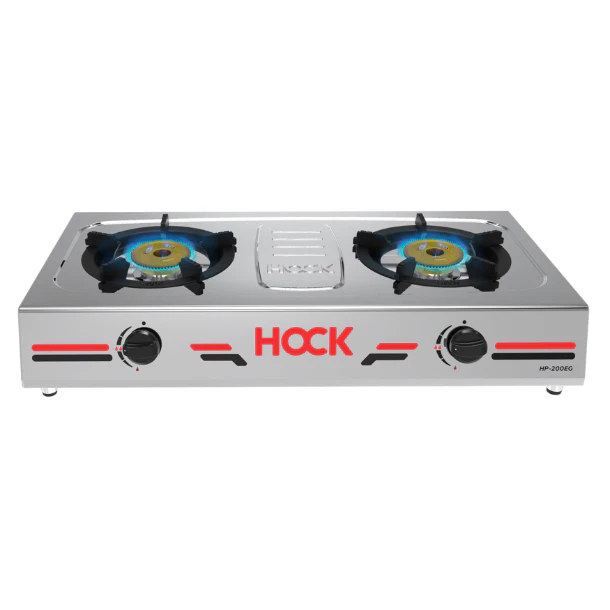 HOCK KOMPOR GAS 2 TUNGKU STAINLESS HP-200EG
