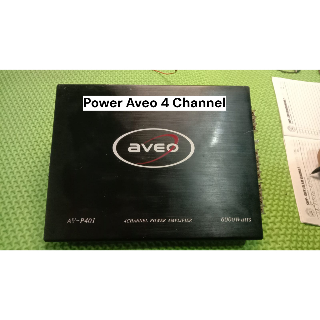 Power 4 Channel Mobil Merk AVEO AVP-401 | Kondisi Bekas Normal