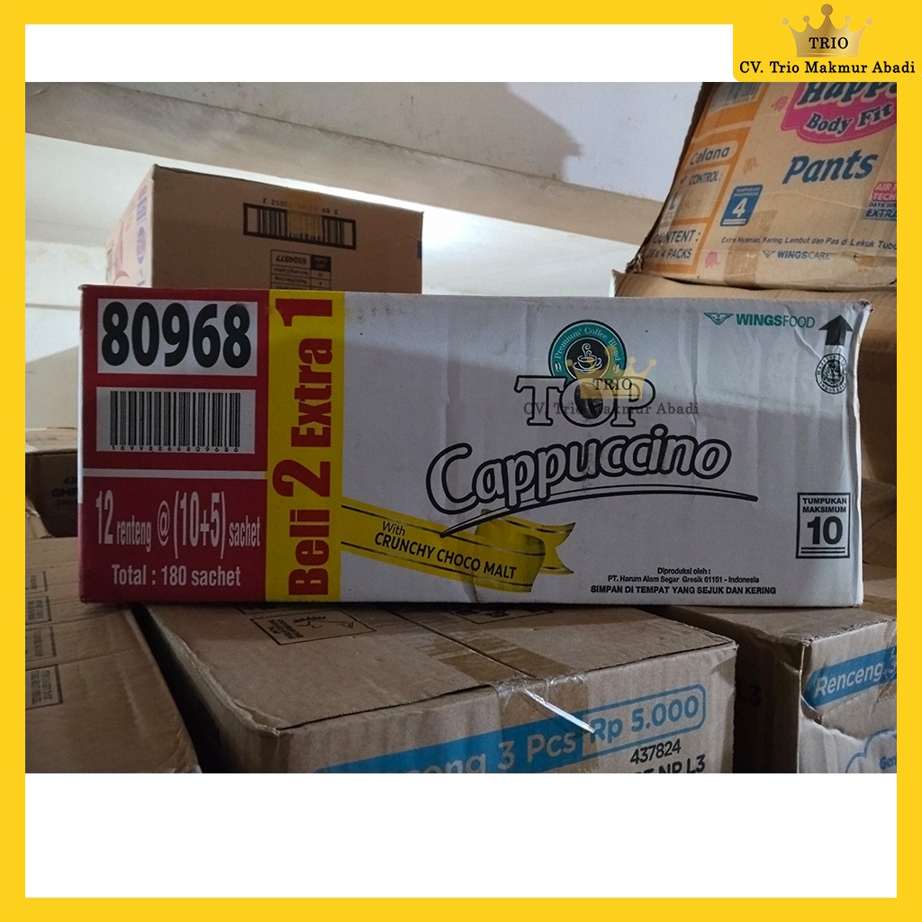 

Top Kopi Cappuccino 1 Dus Isi 12 Renteng