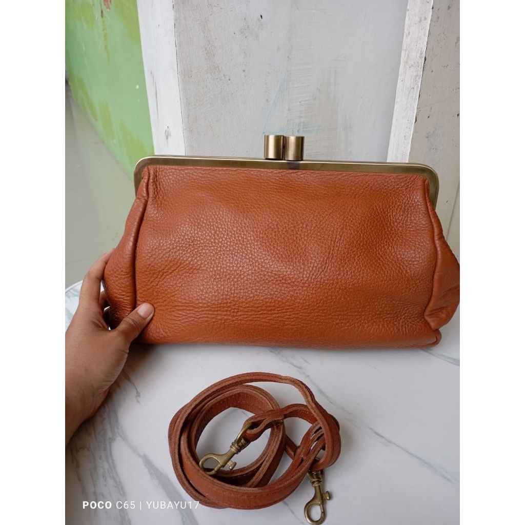 clutch /Sling bag whereever you go i Will go with you kulit asli
